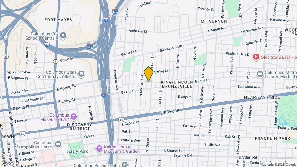 155 N 17th St Map and Location Details