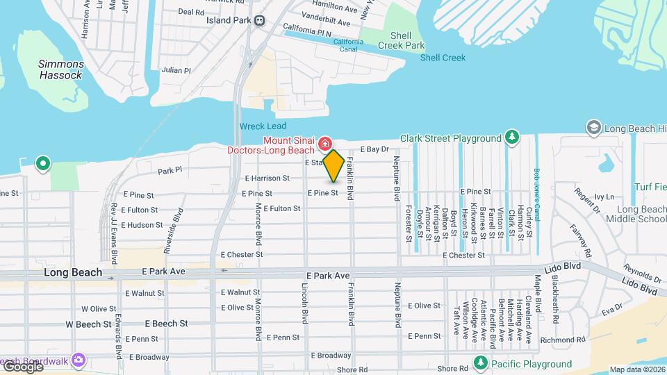 451 E Pine St Map and Location Details