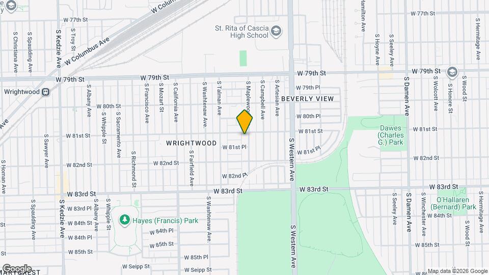 8106 S Maplewood Ave Map and Location Details