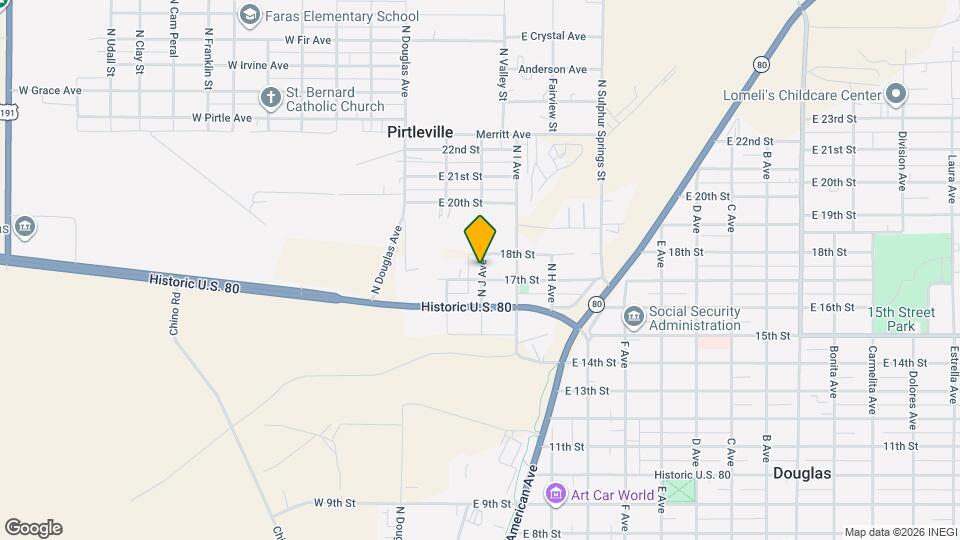 1704 N J Ave Map and Location Details