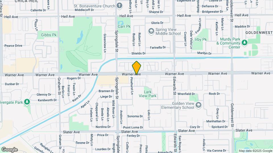 6162 Warner Ave Map and Location Details