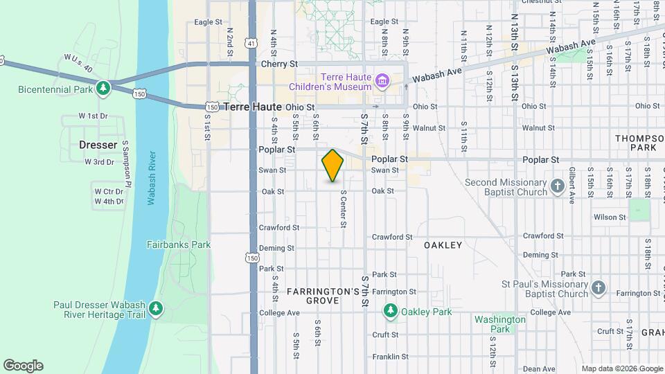 624-626 Oak St Map and Location Details