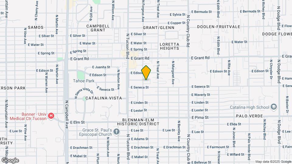 2122 N Forgeus Ave Map and Location Details