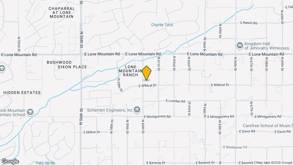 6006 E Wildcat Dr Map and Location Details