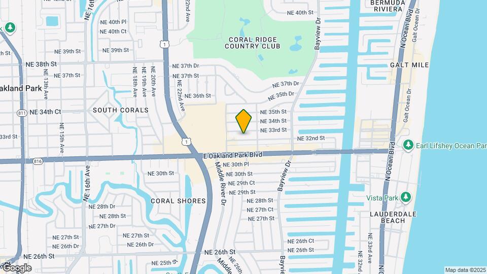 2633 NE 32nd St Map and Location Details