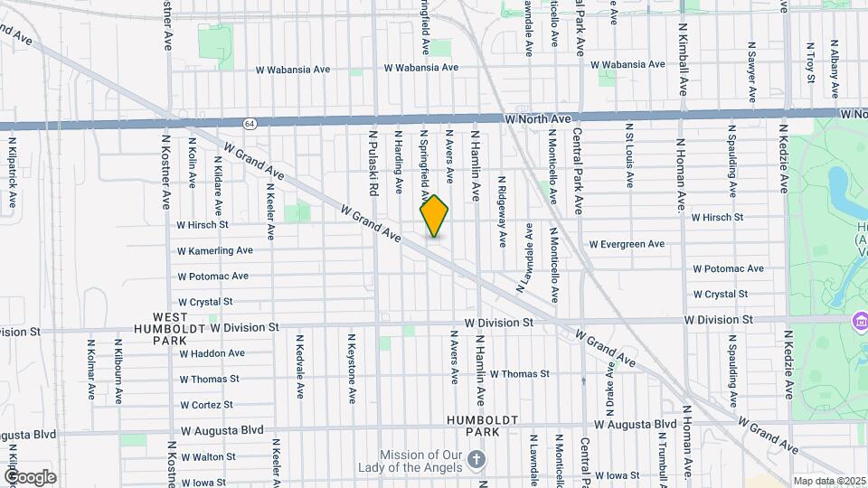 1335 N Springfield Ave Map and Location Details