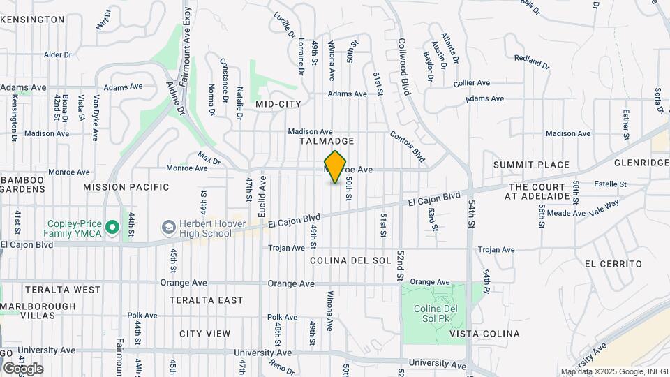 4449-4451 Winona Ave Mapa y Detalles de la Ubicación