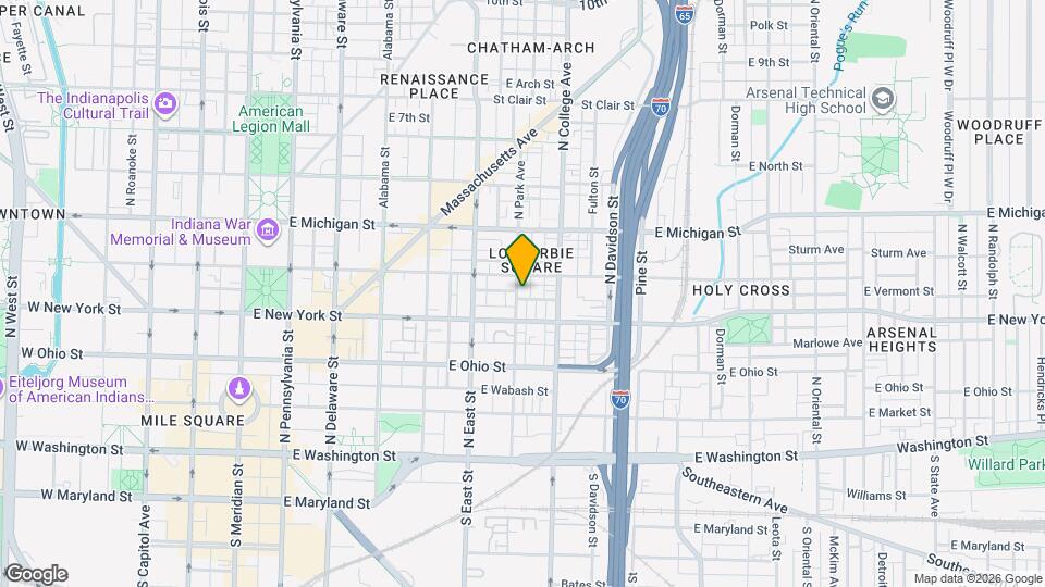 321 N Park Ave Map and Location Details