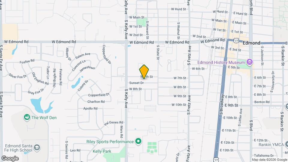 709 Sunset Dr Map and Location Details