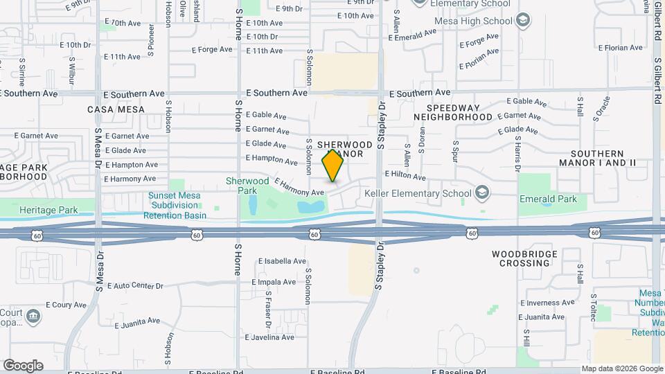 1044 E Harmony Ave Map and Location Details