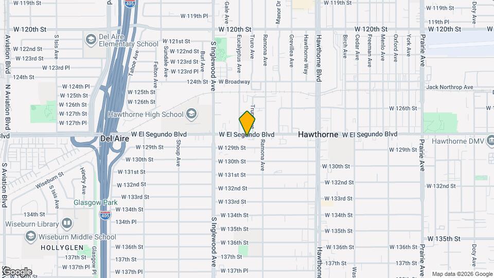 4678 W El Segundo Blvd, Unit Unit B Map and Location Details
