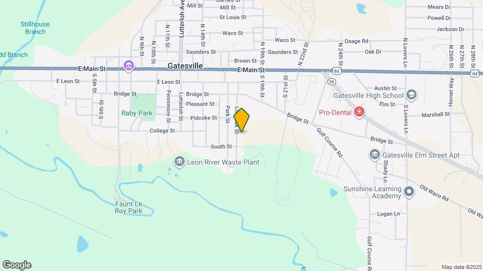 601 Live Oak St Map and Location Details