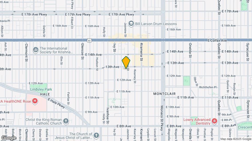 1265 Jasmine St Map and Location Details