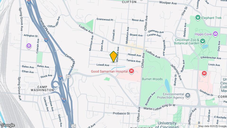 510 Lowell Ave Map and Location Details