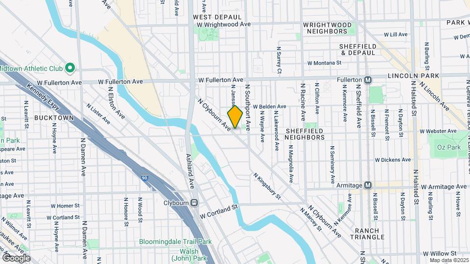 2203 N Clybourn Ave, Unit 2 Map and Location Details