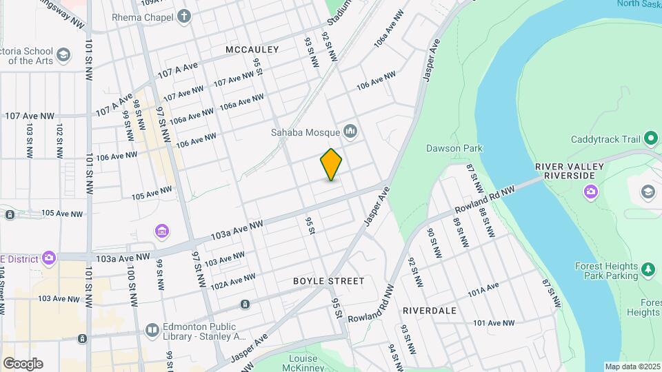 9329 104 Ave NW Map and Location Details