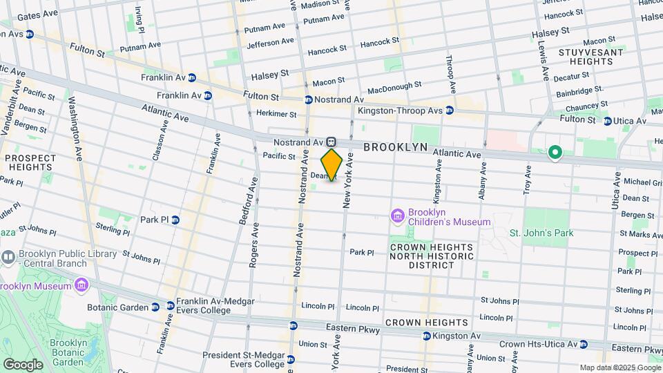 1137 Bergen St Map and Location Details