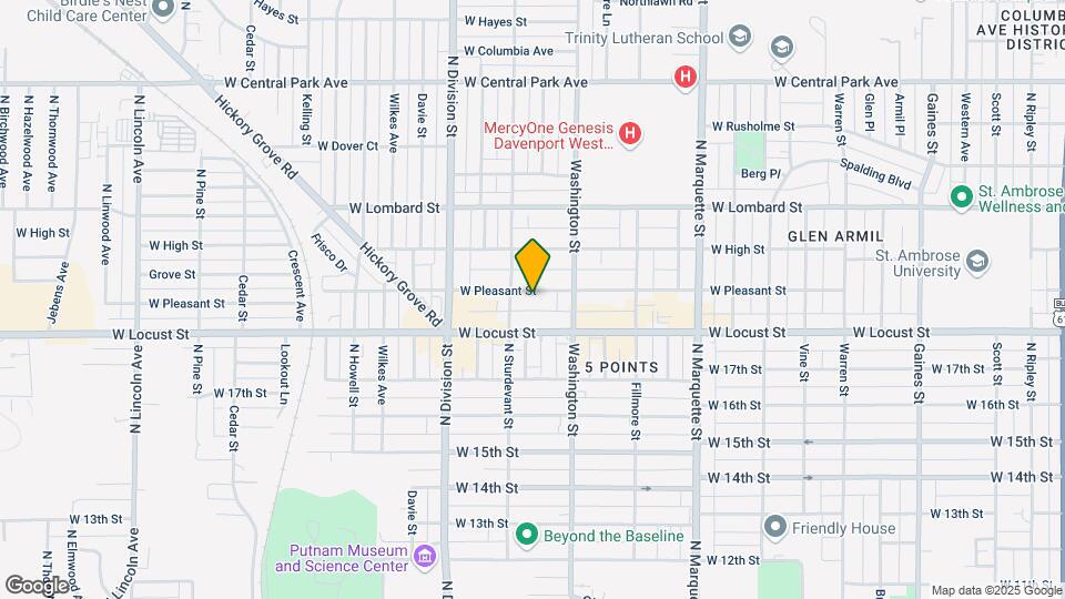 1535 W Pleasant St Map and Location Details