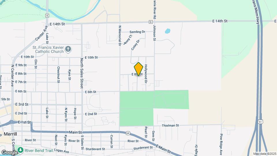 703-705 Woodbine Dr Map and Location Details