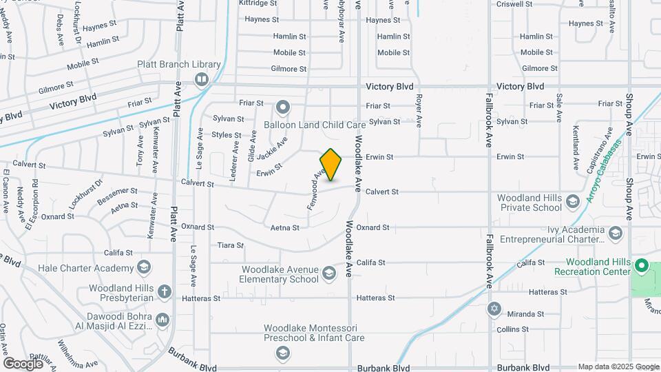 23249 Calvert St Map and Location Details