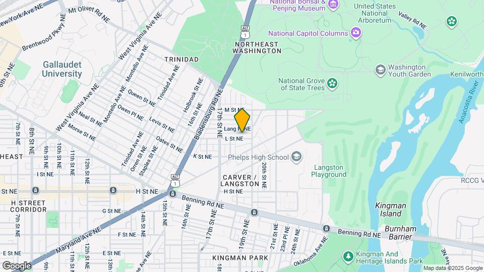 1838 L St NE Map and Location Details