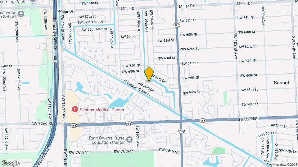 10890 SW 68th Dr Map and Location Details