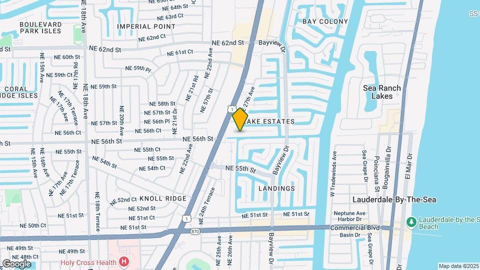2710 NE 56th Ct Map and Location Details
