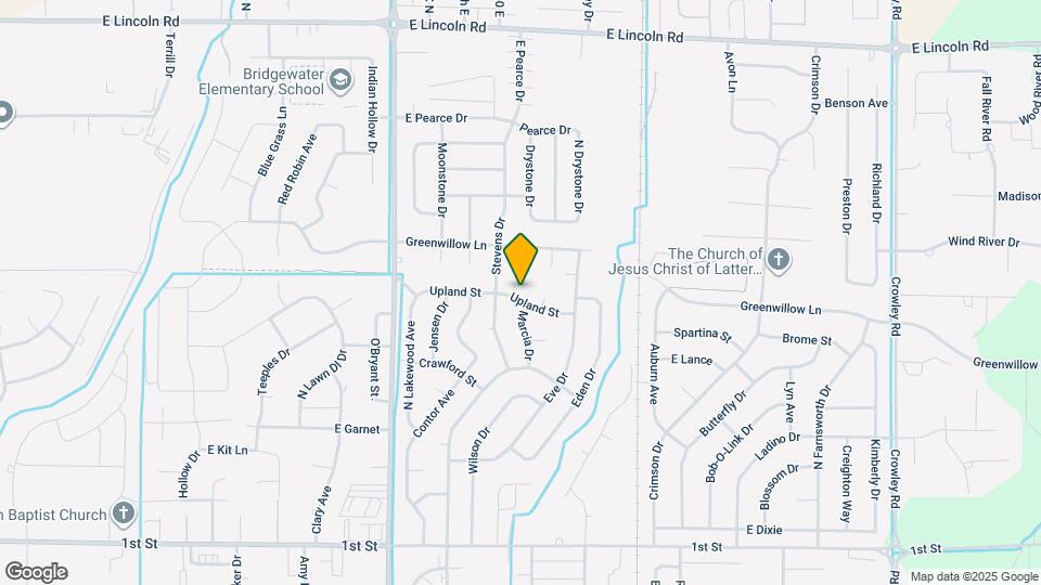3735 E Upland Map and Location Details