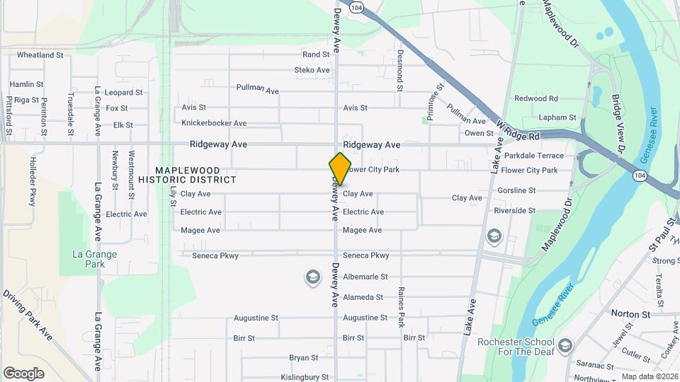 1378-1382-1382 Dewey Ave Map and Location Details