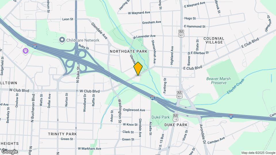 403-409 W Club Blvd Map and Location Details