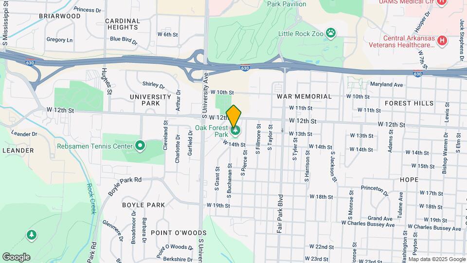 1217 Hendrix Ave Map and Location Details
