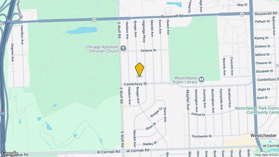1541 Boeger Ave Map and Location Details