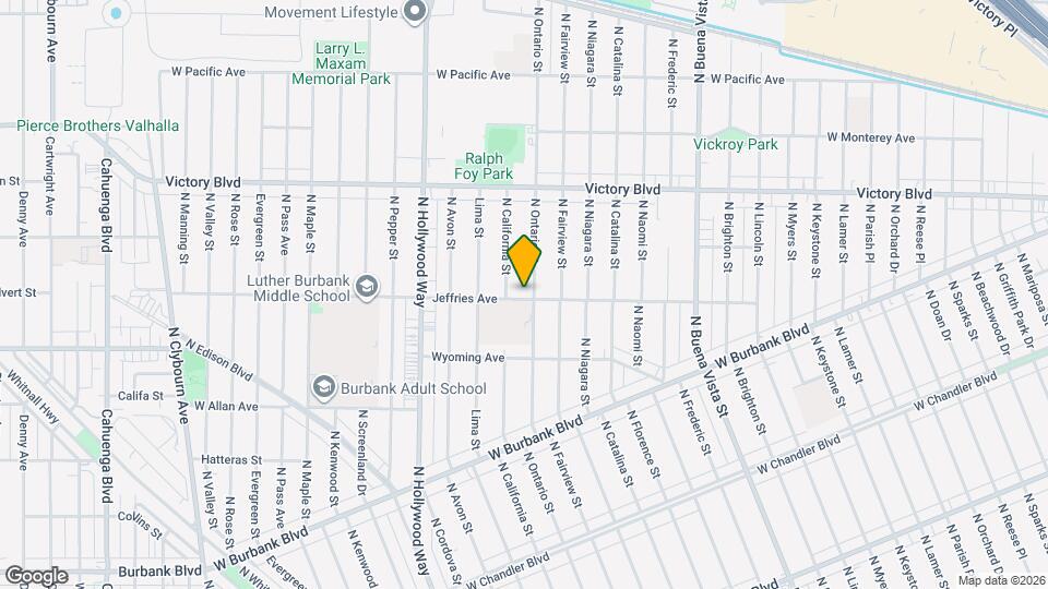 3107 Jeffries Ave Map and Location Details