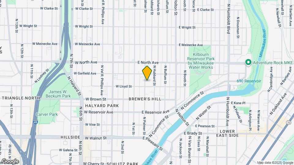 2118 N Palmer St Map and Location Details