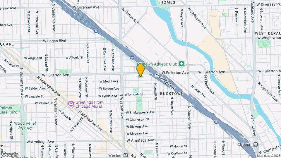 2329 N Oakley Ave Map and Location Details