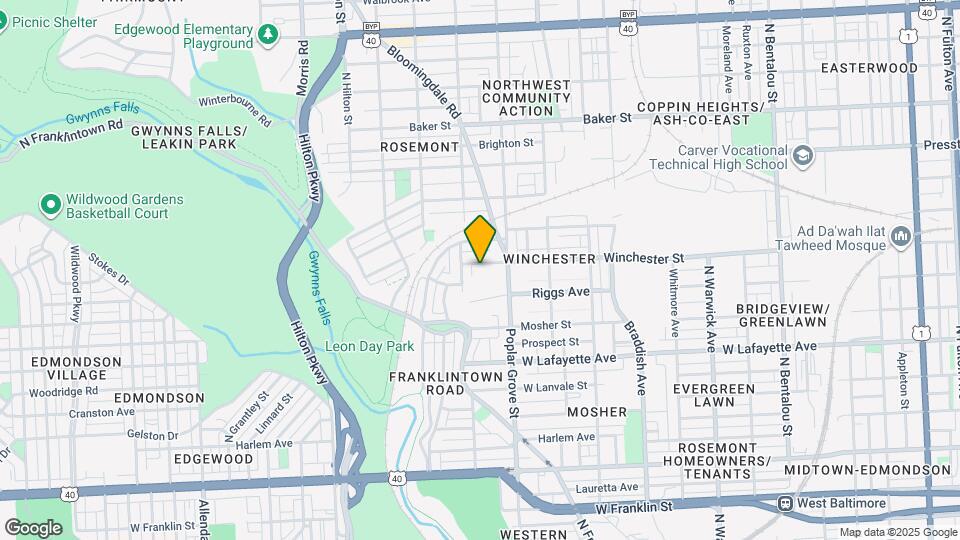 2917 Winchester St Map and Location Details