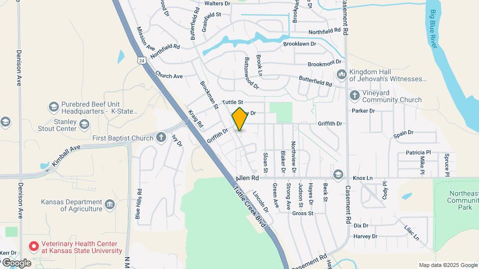 725 Griffith Dr Mapa y Detalles de la Ubicación