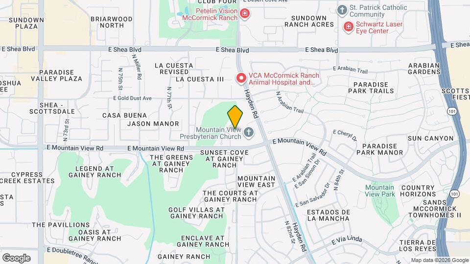 9899 N 79th Way Map and Location Details