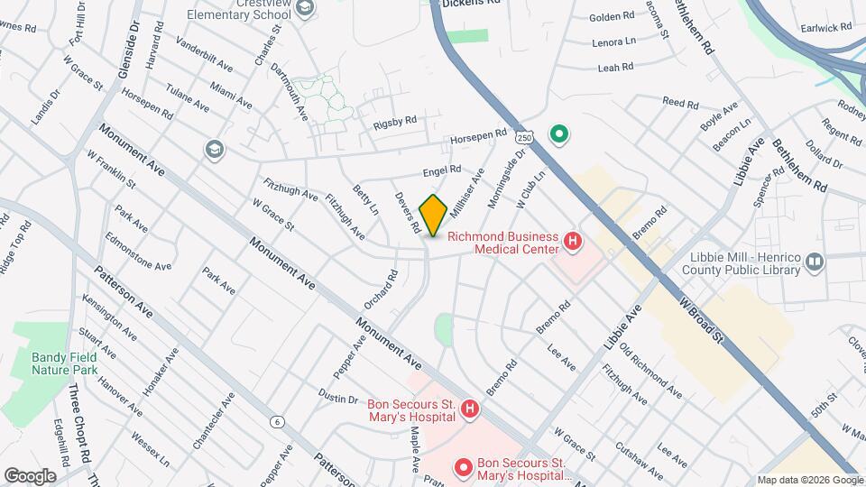 6212 Fitzhugh Ave Map and Location Details