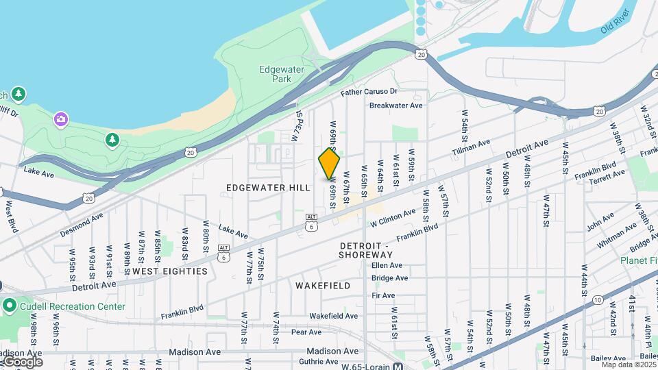 1342 W 69th St Map and Location Details