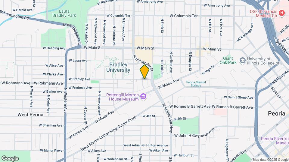 1116-1118 W Bradley Ave Mapa y Detalles de la Ubicación