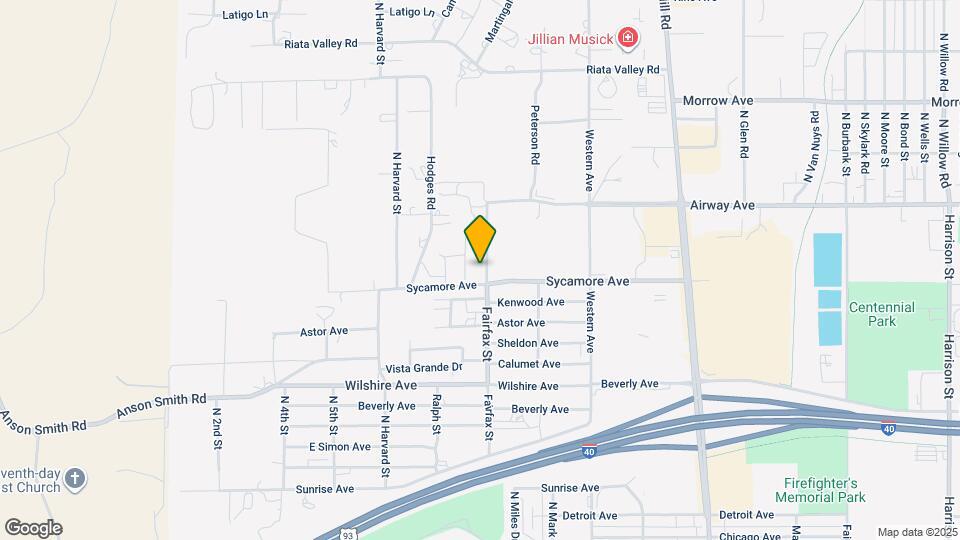 3419 Fairfax St Mapa y Detalles de la Ubicación