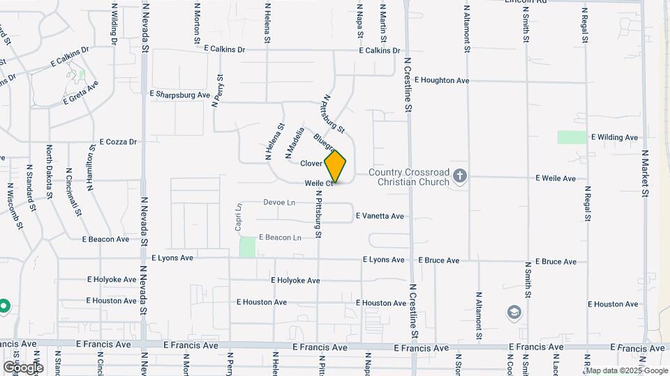 1714 E Weile Ave Map and Location Details