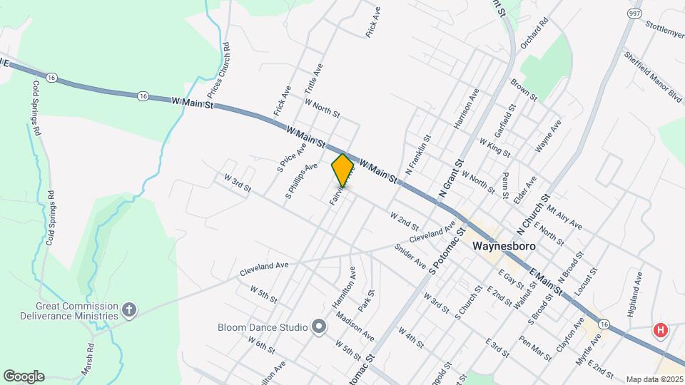 105 Fairview Ave Map and Location Details