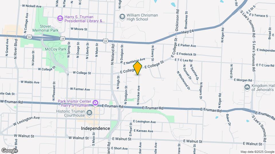 620 N Hocker Ave Map and Location Details
