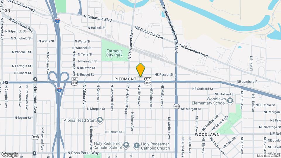 7502 N Williams Ave Map and Location Details
