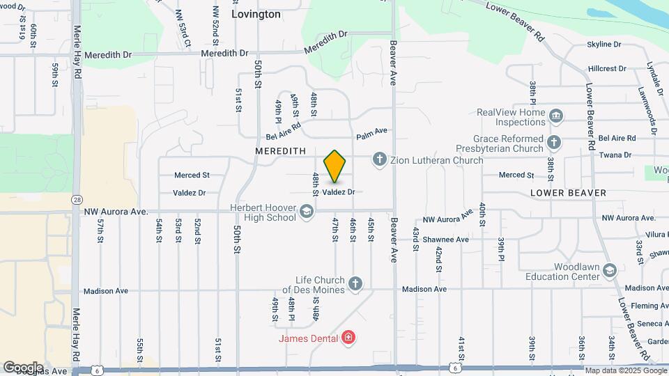 4621 Valdez Dr Map and Location Details