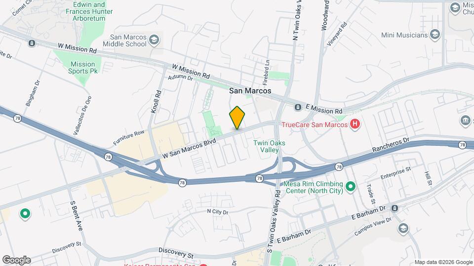 San Marcos Manor Apartments Map and Location Details