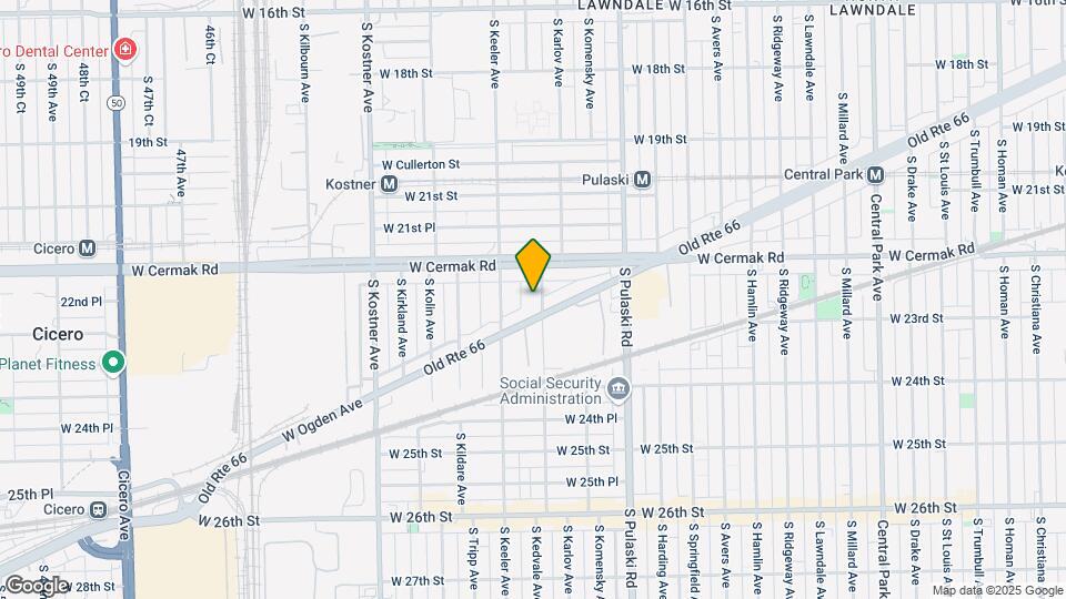 2228 S Kedvale Ave, Unit 2 Map and Location Details