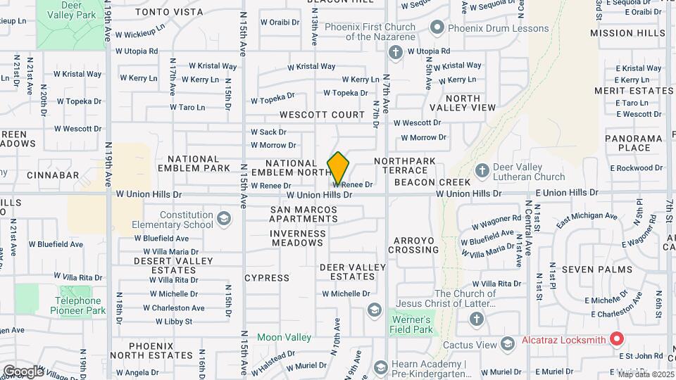1109 W Renee Dr Map and Location Details